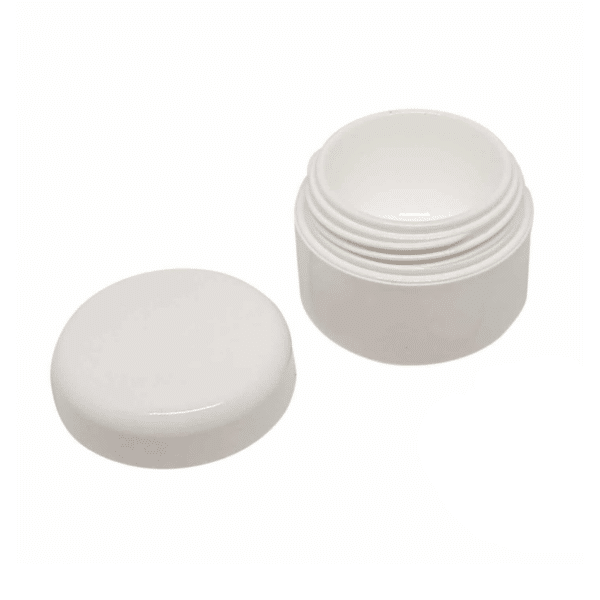 Rund bøtte (hvid) 5 ml