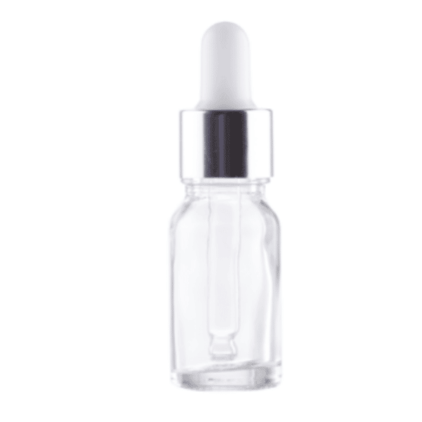 10 ml klar flaske m. pipette