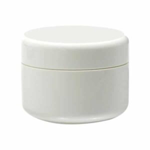 Rund bøtte (hvid plast) 50 ml