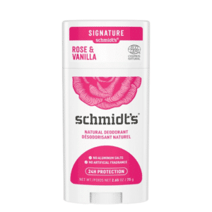Schmidt's Naturals deodorant stick Rose & Vanilla