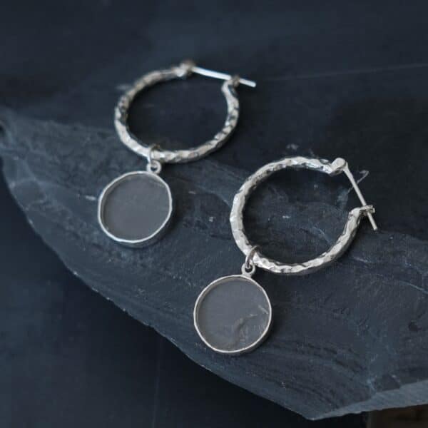 Krystalhoops øreringe mont blanc kvarts