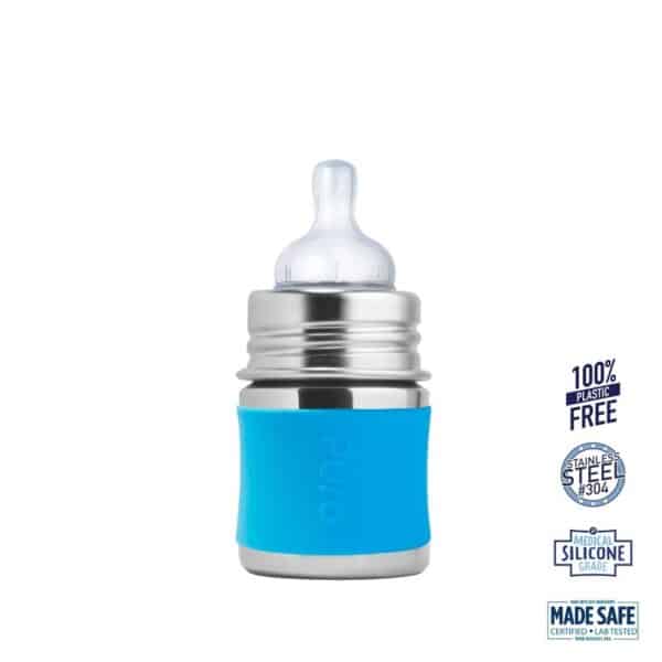 Pura® - Kiki™ Baby Sutteflaske 0+ mdr. Aqua 150ml - Slow flow