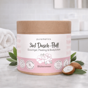 Puremetics 3-i-1 Shower-Fluff blomsterhav