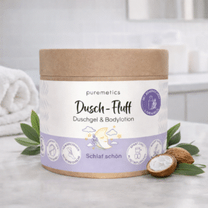 Puremetics Shower Fluff “Sov Godt” med lavendel